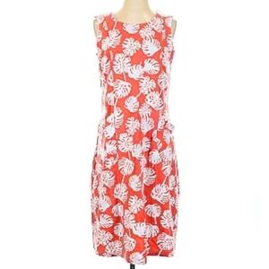 Blair NWOT sleeveless coral salmon pink and white resortwear dress